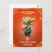 Halloween Postkarte für Taurus (Vorne/Hinten)