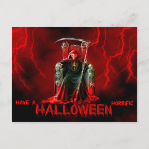 Halloween Postkarte/Grimmiegänger mit Aufhellen Postkarte