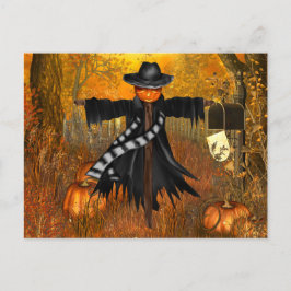 Halloween Postkarte mit Beängstigender Skorrektur