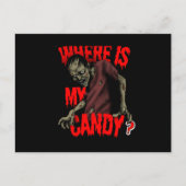 Halloween-Postkarte Postkarte (Vorderseite)