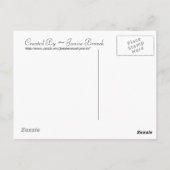 Halloween-Postkarte Postkarte (Rückseite)