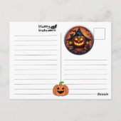 Halloween-Postkarte Postkarte (Rückseite)