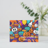 Halloween-Postkarte Postkarte (Stehend Vorderseite)