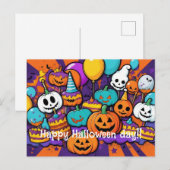 Halloween-Postkarte Postkarte (Vorne/Hinten)