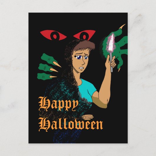 Halloween-Postkarte Postkarte (Vorderseite)
