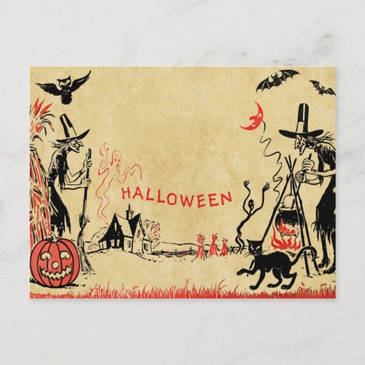 Halloween-Postkarte Postkarte (Vorderseite)