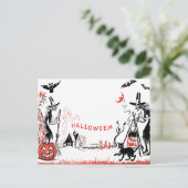 Halloween-Postkarte Postkarte (Stehend Vorderseite)