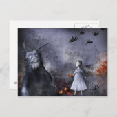 Halloween-Postkarte Postkarte (Vorne/Hinten)