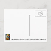 Halloween-Postkarte Postkarte (Rückseite)