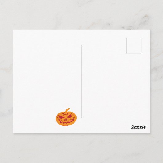 Halloween-Postkarte Postkarte (Rückseite)