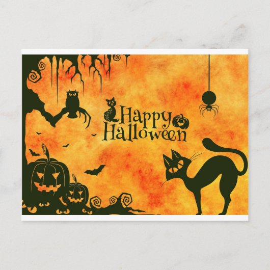 Halloween-Postkarte Postkarte (Vorderseite)