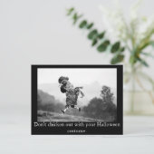 Halloween-Postkarte: Sich drücken Postkarte (Stehend Vorderseite)