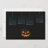 Halloween-Postkarten mit Kürbis Einladung (Vorderseite)
