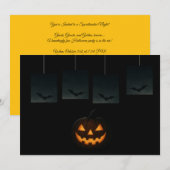 Halloween-Postkarten mit Kürbis Einladung (Vorne/Hinten)
