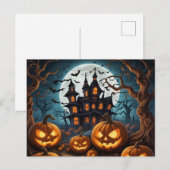 Halloween-Postkarten Postkarte (Vorne/Hinten)