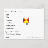 Halloween Postkartentrick oder Einladung behandeln (Rückseite)