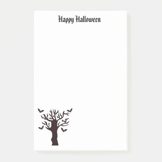 Halloween-Postnoten Post-it Klebezettel (Vorderseite)