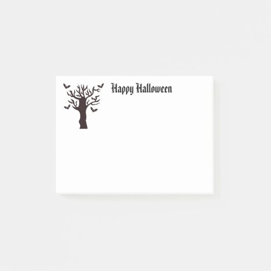 Halloween-Postnoten Post-it Klebezettel (Vorderseite)