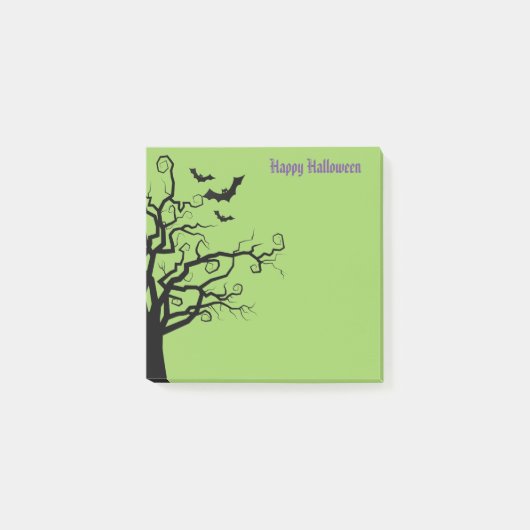 Halloween-Postnoten Post-it Klebezettel (Vorderseite)