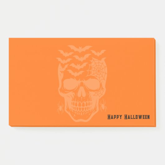 Halloween-Postnoten Post-it Klebezettel (Vorderseite)