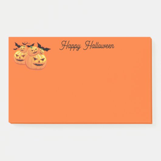 Halloween-Postnoten Post-it Klebezettel (Vorderseite)
