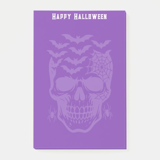 Halloween-Postnoten Post-it Klebezettel (Vorderseite)