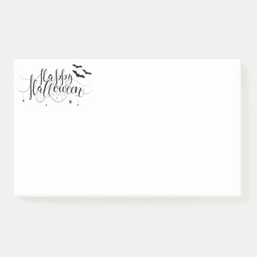 Halloween-Postnoten Post-it Klebezettel (Vorderseite)