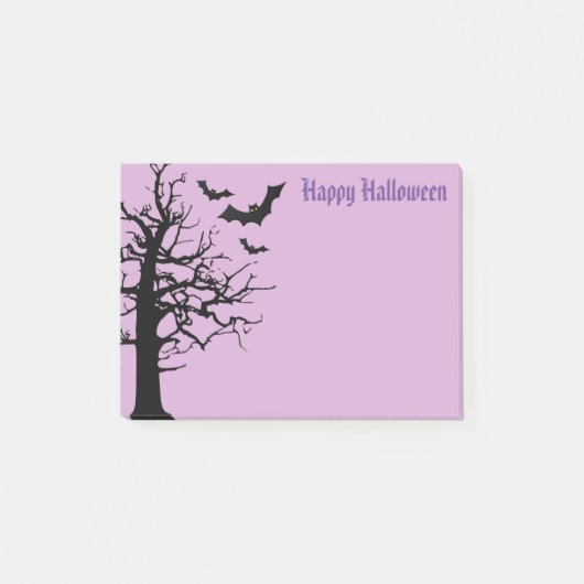 Halloween-Postnoten Post-it Klebezettel (Vorderseite)