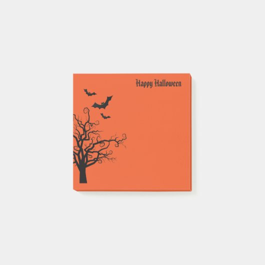 Halloween-Postnoten Post-it Klebezettel (Vorderseite)