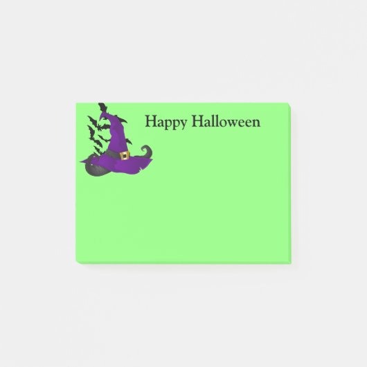 Halloween-Postnoten Post-it Klebezettel (Vorderseite)