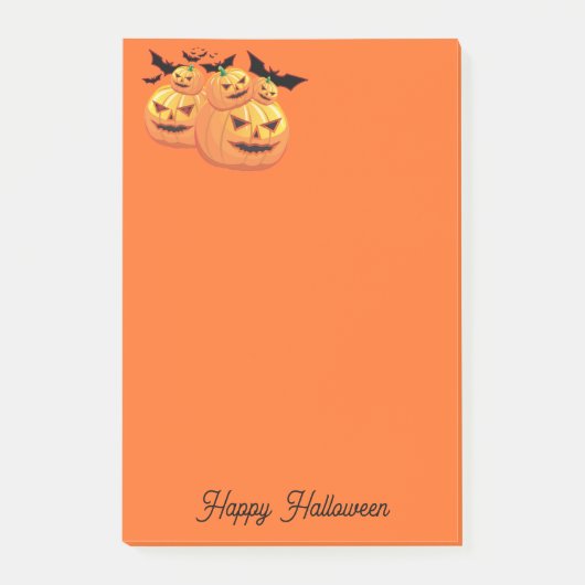 Halloween-Postnoten Post-it Klebezettel (Vorderseite)