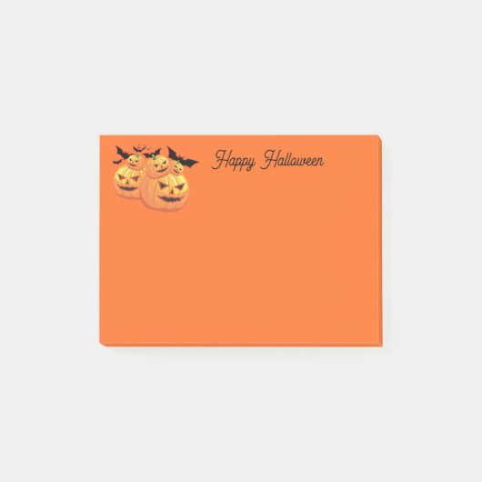 Halloween-Postnoten Post-it Klebezettel (Vorderseite)