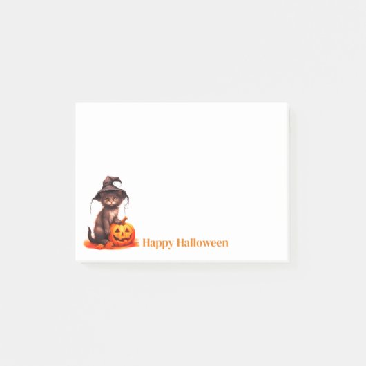 Halloween-Postnoten Post-it Klebezettel (Vorderseite)