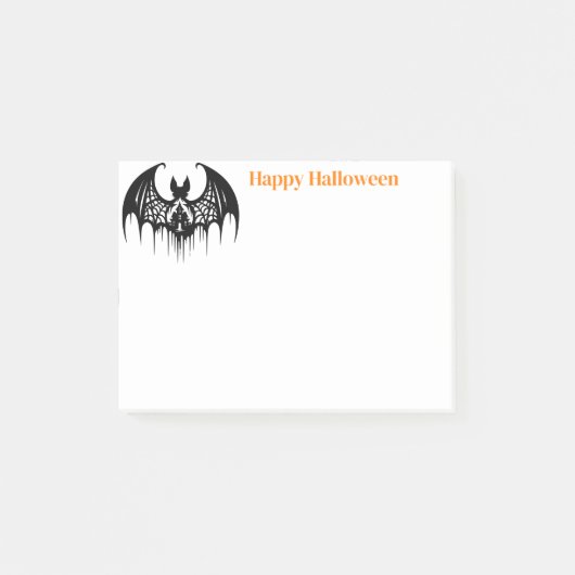 Halloween-Postnoten Post-it Klebezettel (Vorderseite)