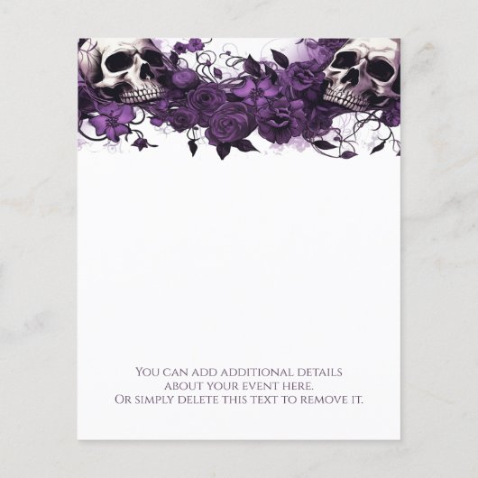 Halloween Pot Luck Party Flyer (Hinten)