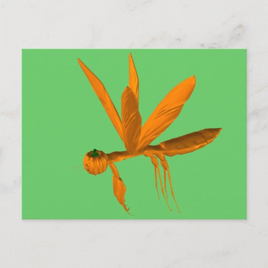 Halloween Praying Mantis Postkarte (Vorderseite)