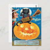 Hallowe'en Precautions Postkarte (Vorne/Hinten)