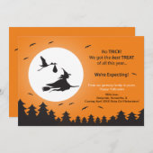 Halloween Pregnancy Ankündigung (Vorne/Hinten)