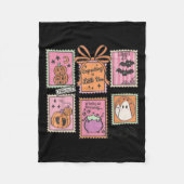 Halloween Pregnancy Announcement Funny Ghost Baby Fleecedecke (Vorderseite)