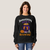 Halloween Pregnancy Baby offenbaren etwas Gutes Sweatshirt (Vorne ganz)