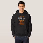 Halloween Pregnancy for Men Expecting Pumpkin Cost Hoodie (Vorne ganz)