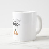 Halloween Pregnancy Mom To Be Expecting Little Boo Jumbo-Tasse (Vorderseite Rechts)