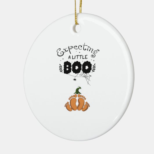 Halloween Pregnancy Mom To Be Expecting Little Boo Keramik Ornament (Links)