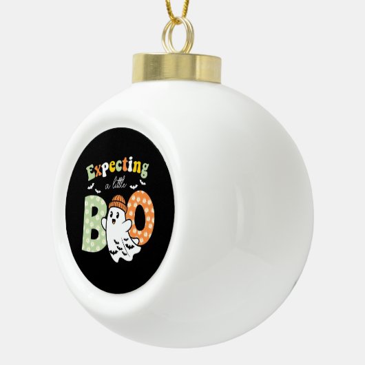 Halloween Pregnancy Pregnance Mom To Be Expecting Keramik Kugel-Ornament (Rechts)