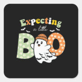 Halloween Pregnancy Pregnance Mom To Be Expecting  Quadratischer Aufkleber (Vorderseite)