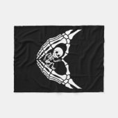 Halloween Pregnant Baby Skeleton Spooky Season Neu Fleecedecke (Vorderseite (Horizontal))