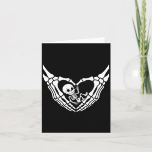 Halloween Pregnant Baby Skeleton Spooky Season Neu Karte