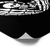 Halloween Pregnant Baby Skeleton Spooky Season Neu Poster (Ecke)