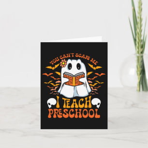 Halloween Preschool Lehrer Ghost Lehrer Istant Karte