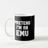 Halloween Pretend I'm A Emu Costume Funny Lazy Adu Kaffeetasse (Links)